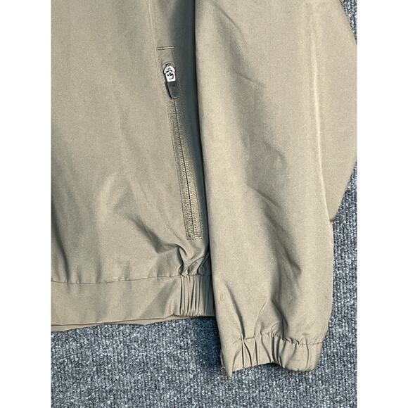 Walter Hagen Windbreaker 3 Way Convertible Jacket Vest Polyester Taupe‎ Mens L - Picture 4 of 14